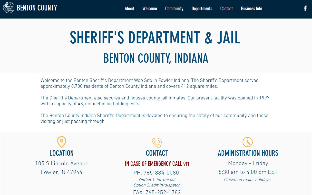 Benton County arrest records sheriff and jail source