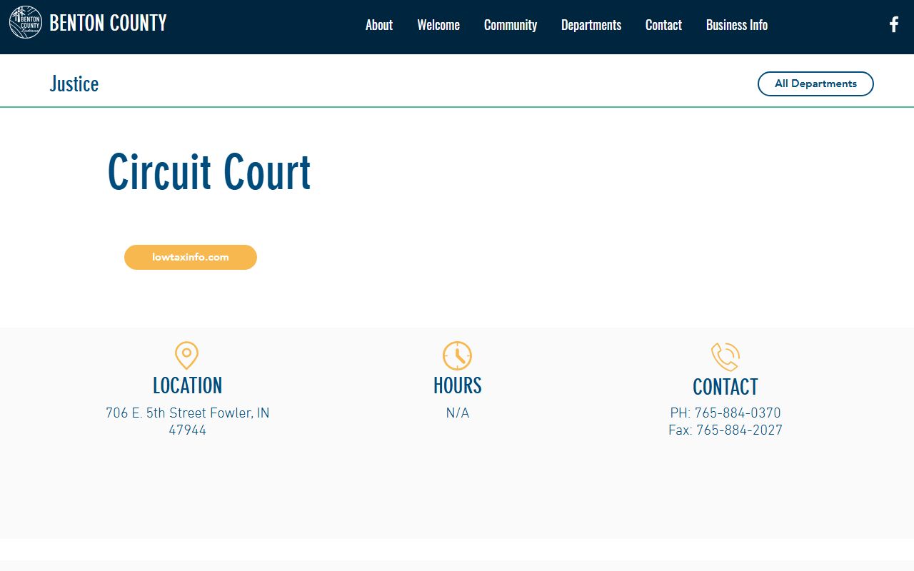 Benton County Court Circuit Court page