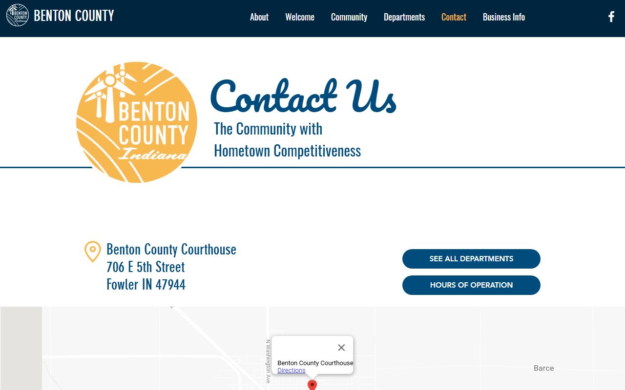 Benton County Court courthouse contact and hours