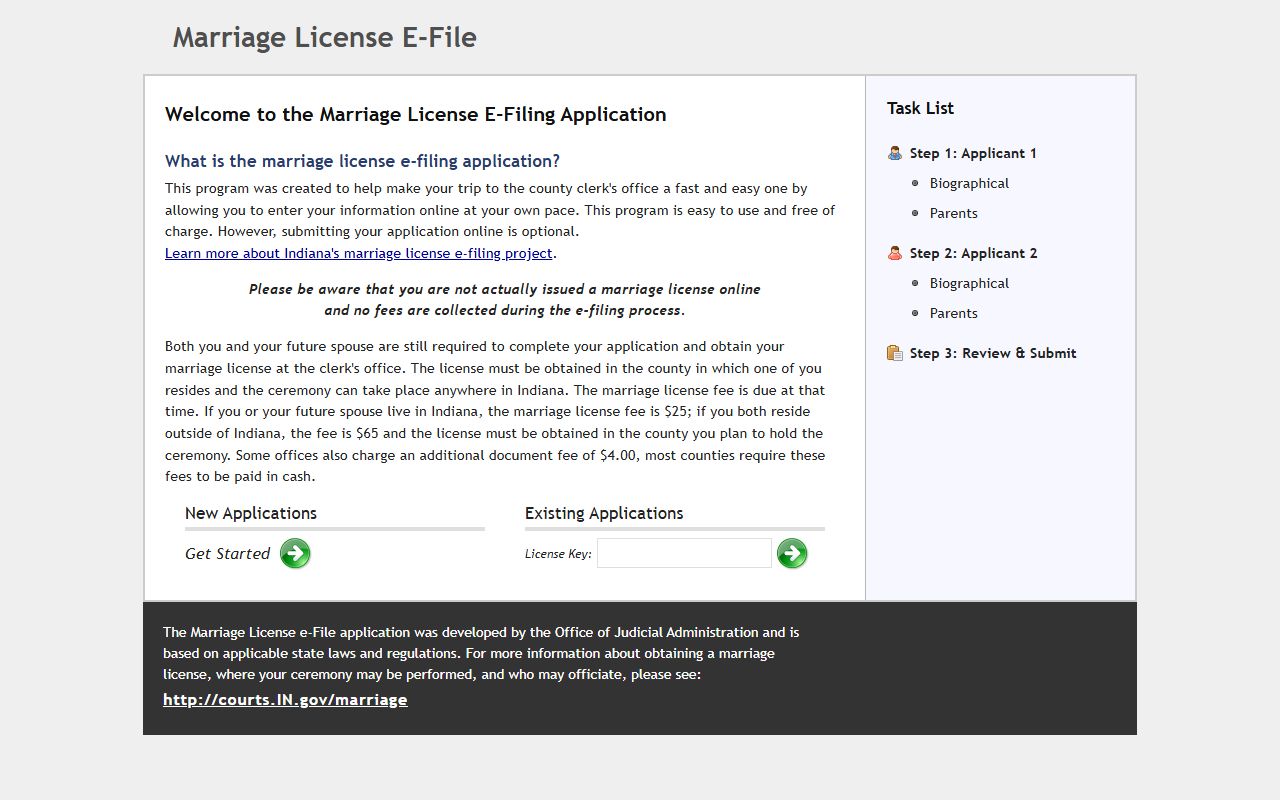 Benton County marriage records Indiana online marriage application