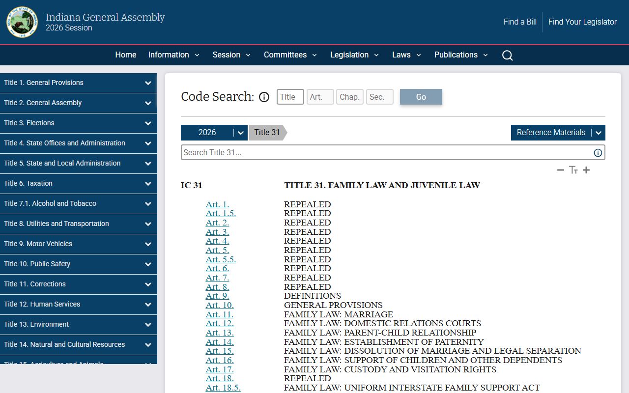 Benton County marriage and divorce records Indiana family law statutes